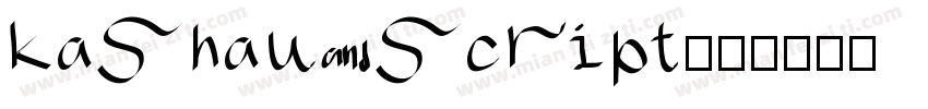 kashau script字体转换